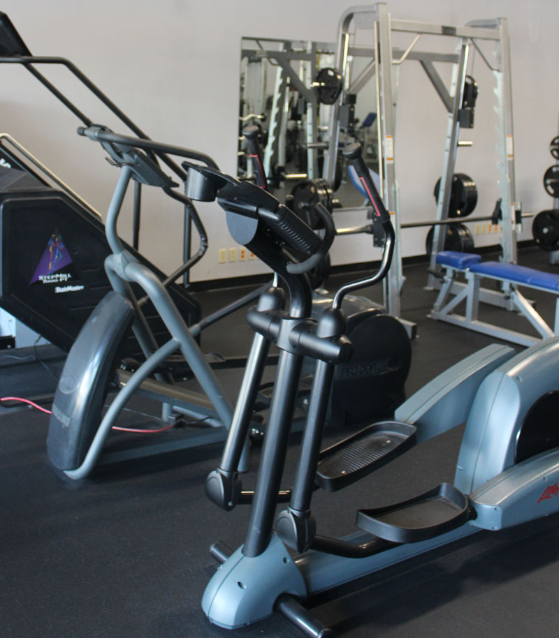 the gym and equipment